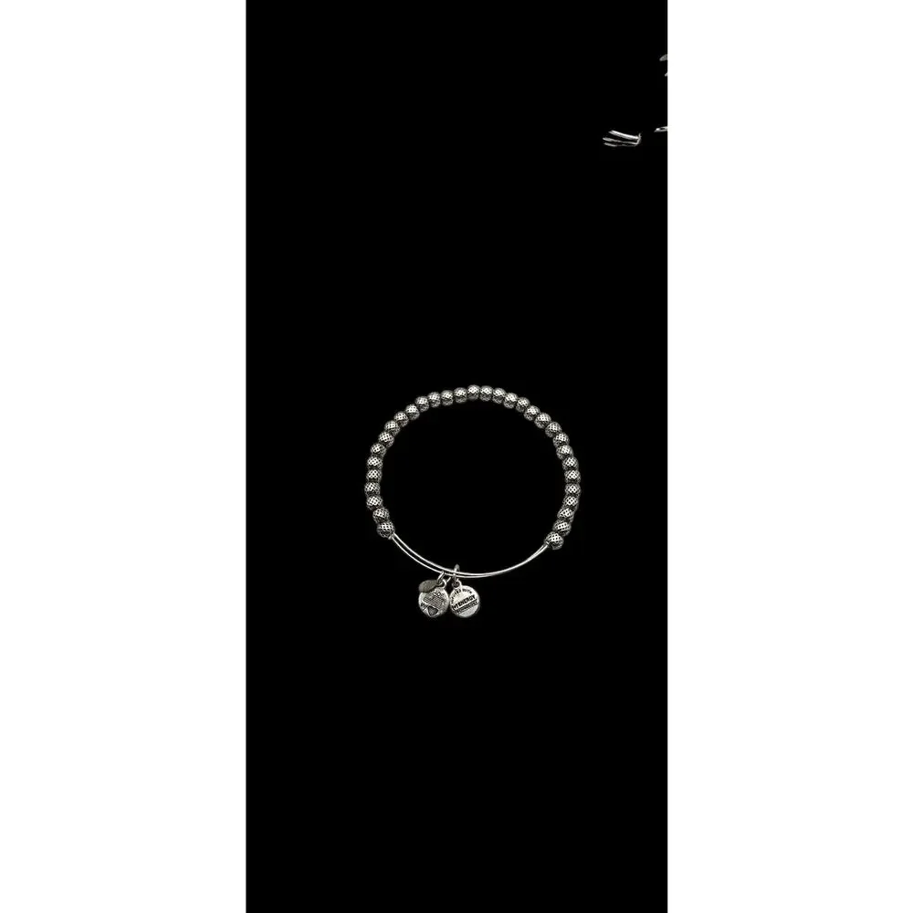 Alex and Ani Beaded Silver-Tone Energy Charm Bracelet - Picture 9 of 9